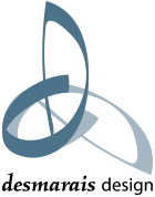 This is an image of the desmarais design logo.